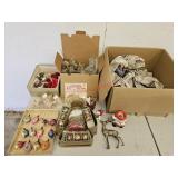 Vintage Christmas decorations- mustang garage