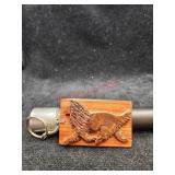 Hand carved dog keychain  (Downstairs left)