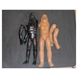 Darth vadar & Chewbacca Star war figures