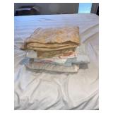 Mix lot of fitted sheets (downstairs right )