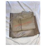 Queen size bed sheets (downstairs right)