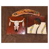 Western Themed Trivet decor lot