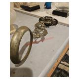 Dug up at a construction site, vintage oil lamp(
