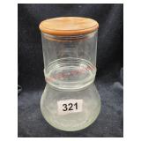 Vintage Glass Jar (Downstairs left bedroom)