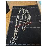 Super long 3 strands, small pearl colored beads