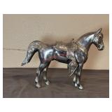 Vintage Carnival Prize Pot Metal Horse Statue