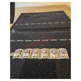 Mexico Silver and purple bracelet