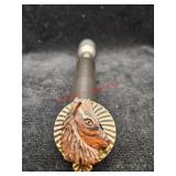 Hand carved dog pin
