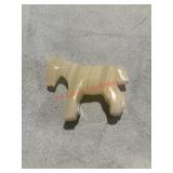 Small Carved Stone horse Figure