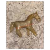 Carved Stone- Onyx or Alabaster Horse Figure