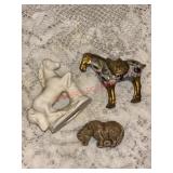 Three Small Horse Figure lot