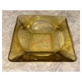 Vintage Colored Glass Ash Tray