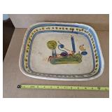 Painted pottery dish - hutch