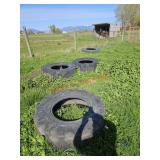 Tractor tires, 6 of them - goat pen