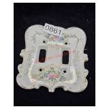 Porcelain Light Switch Cover (Downstairs left