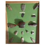 Framed Arrow Head Collection  (Will Be shipped