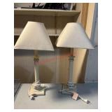 Two Bed Side Lamps NEED A GOOD CLEAN
