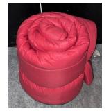 Red adult sleeping bag (master bedroom)