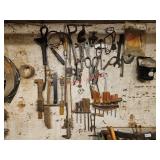 Tools on this section of the wall - shop