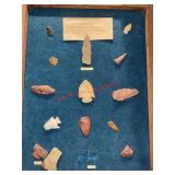 Framed Arrow Head Collection  (Will Be shipped