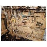Tools on this section of the wall- shop