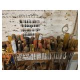 Tools on this red hanger - shop