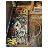 Scrap wire in metal box - shop