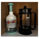 French Press Coffee Maker & Food Chopper