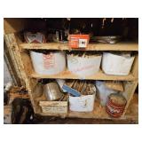 Contents of these 3 shelves- shop