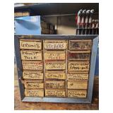 Storage drawers with contents- shop