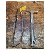 Hammer, wonderbar, and pry bar - shop