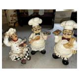 set of three 'Fat Chef' figurines (Kitchen)