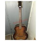 Acoustic guitar, some damage- shed