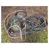 Soaker and garden hoses - outside of shed