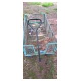 Metal garden cart ( behind horse barn by pond)