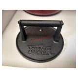 Larger Cast Iron Burger Press