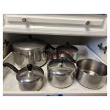 Vintage Pots and Pans with lids set