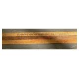 Vintage Chevrolets foot rulers (gym room)