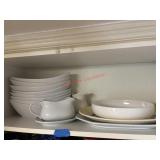 Serving Dishes Cupboard Shelf lot