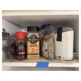 Spices Cupboard shelf lot most expired