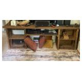 rustic wooden entertainment stand!! PICK UP A