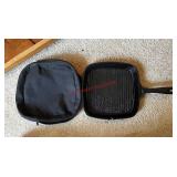 Skillet with case (upstairs hw)