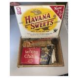 Vintage cigar box and other items (1st upstairs