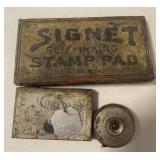 Vintage items lot (1st upstairs bedroom)