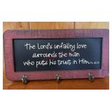 sign features a quote from the Bible(1st upstairs