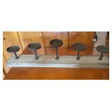 Pottery Barn rustic iron 5-candle(1st upstairs