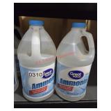 (2) Jugs Ammonia, mostly full (Basement side