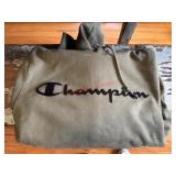 SZ Medium Champion Hoodie Mark on hood