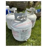 3 Outdated propane Tanks