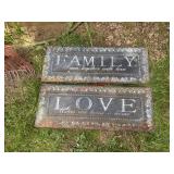 Metal Family Love Decor                  (Outside